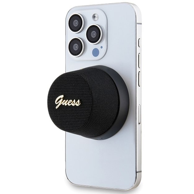 Guess Magnetic Script Metal Bluetooth speaker - black 4