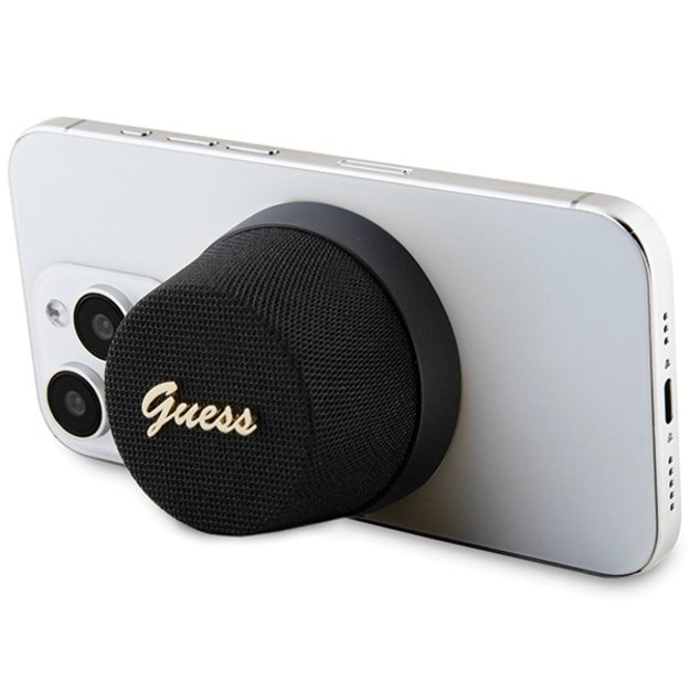 Guess Magnetic Script Metal Bluetooth speaker - black 5