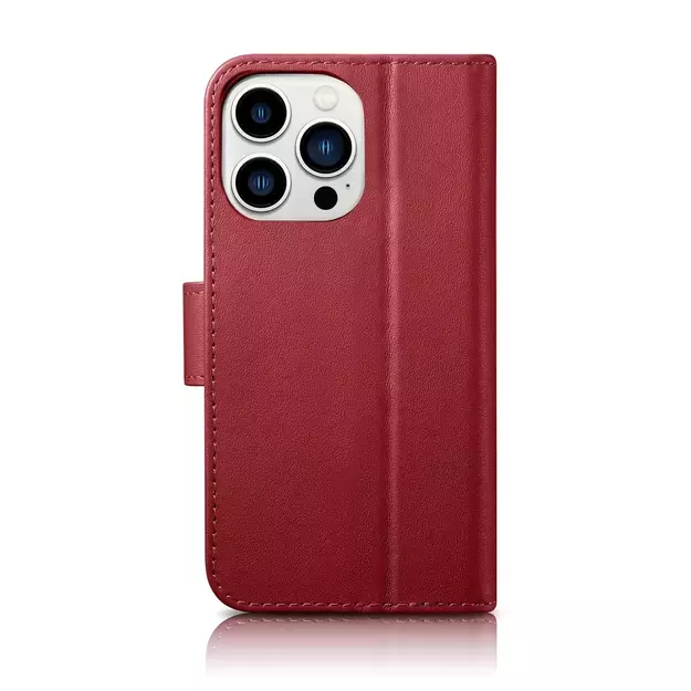iCarer Wallet Case 2in1 Cover iPhone 14 Pro Max Leather Flip Cover Anti-RFID Red (WMI14220728-RD) 13