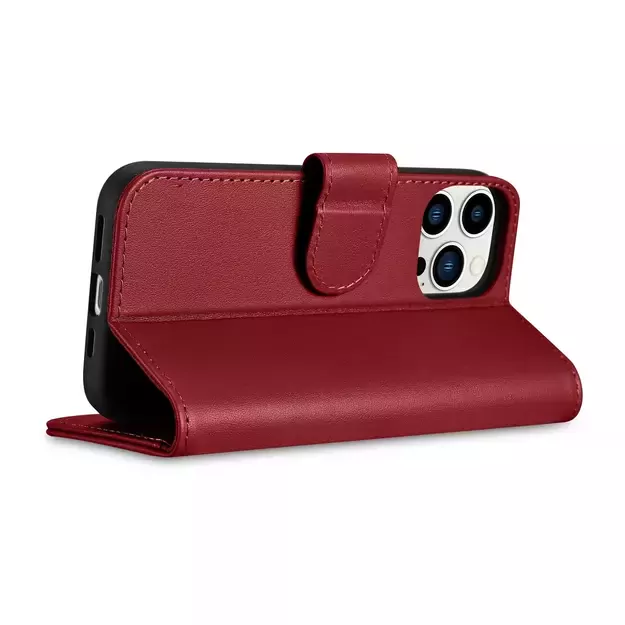 iCarer Wallet Case 2in1 Cover iPhone 14 Pro Max Leather Flip Cover Anti-RFID Red (WMI14220728-RD) 19