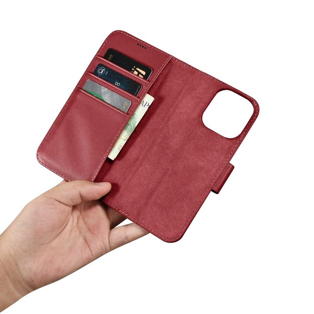 iCarer Wallet Case 2in1 Cover iPhone 14 Pro Max Leather Flip Cover Anti-RFID Red (WMI14220728-RD) 28