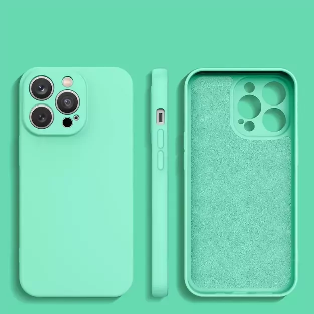 Silicone case iPhone 14 Plus silicone cover mint green 1