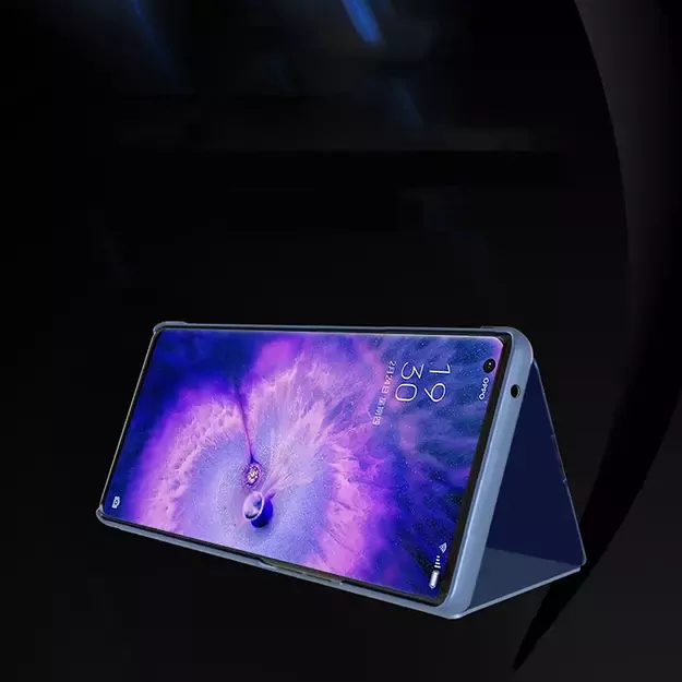 Clear View Case cover for Oppo Find X5 Pro cover with a flap black 10
