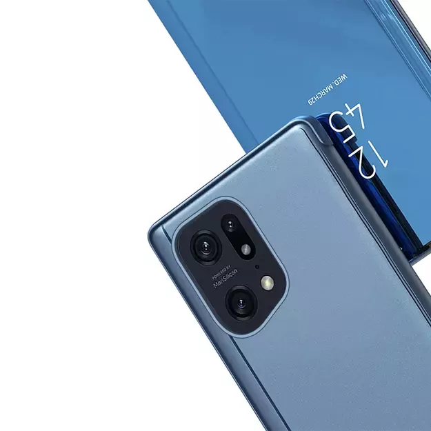 Clear View Case cover for Oppo Find X5 Pro cover with a flap black 13