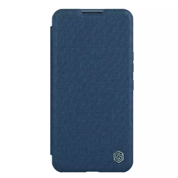 Nillkin Qin Cloth Pro Case Case for iPhone 14 Plus Camera Cover Holster Cover Flip Case Blue 9