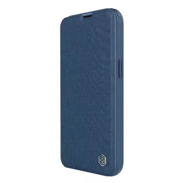 Nillkin Qin Cloth Pro Case Case for iPhone 14 Plus Camera Cover Holster Cover Flip Case Blue 10