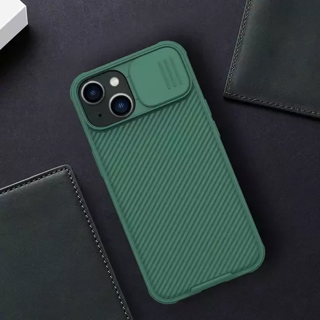 Nillkin CamShield Pro Case iPhone 14 Plus Armored Cover Camera Protector Green 35