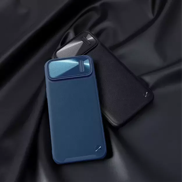 Nillkin CamShield Leather S Case iPhone 14 case cover with camera cover black 26