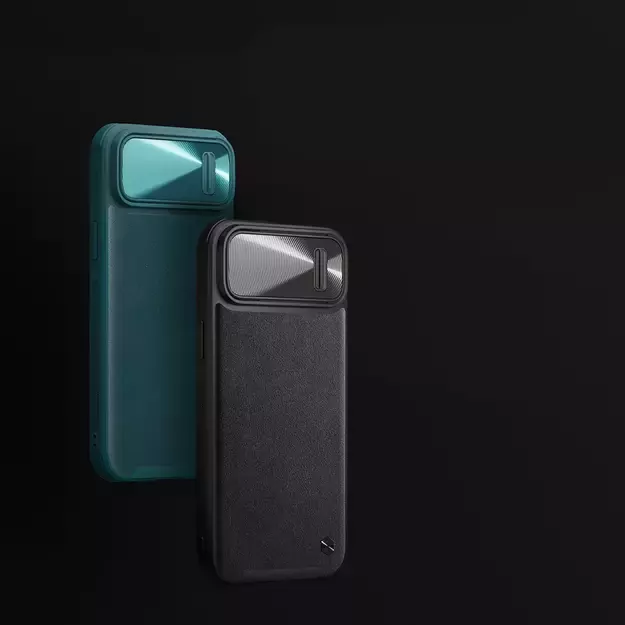 Nillkin CamShield Leather S Case iPhone 14 case cover with camera cover black 19