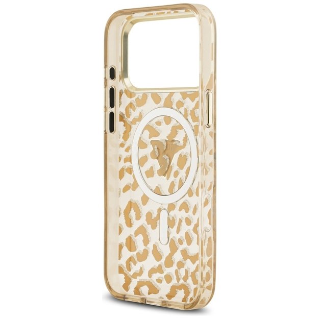 Guess Leopard Glitter MagSafe Case for iPhone 17 Pro Max - Brown 6