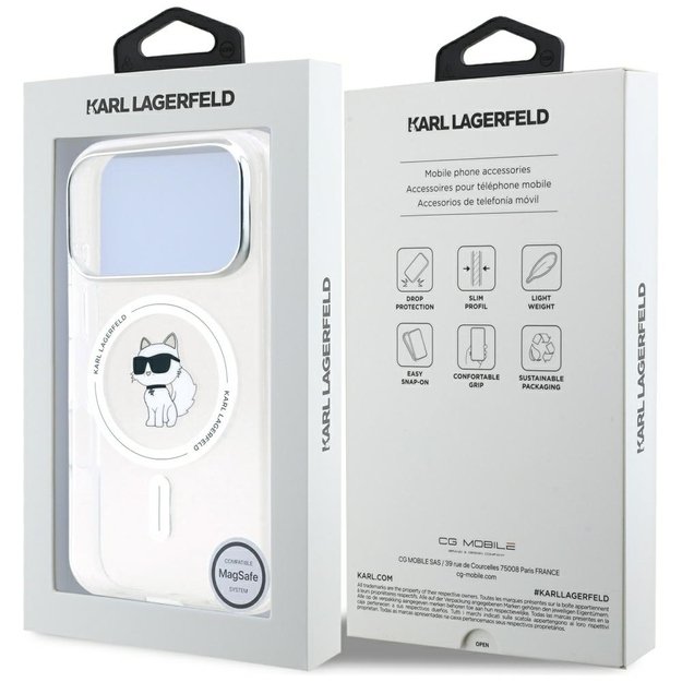 Karl Lagerfeld IML Choupette MagSafe Case for iPhone 17 Pro Max - Transparent 7