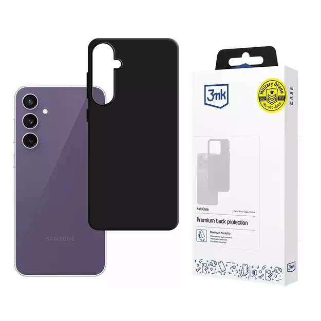 3mk Matt Case for Samsung Galaxy S24 FE - Black