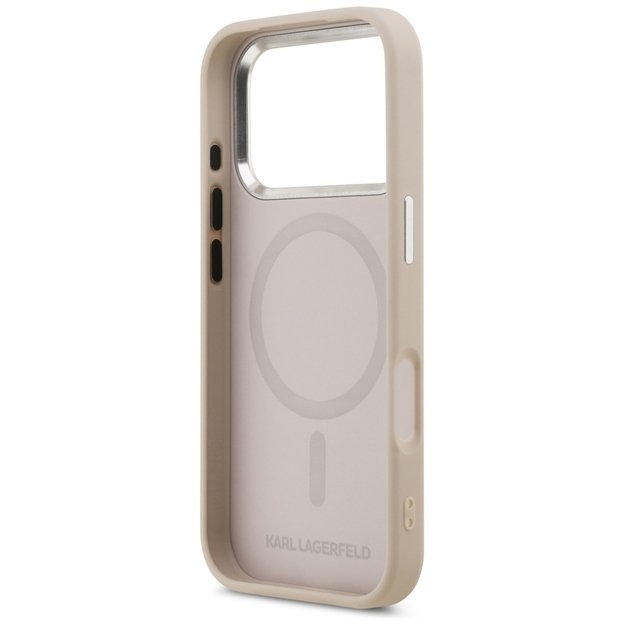 Karl Lagerfeld Karl &amp  Choupette Pins MagSafe Case for iPhone 17 Pro Max - Pink 6