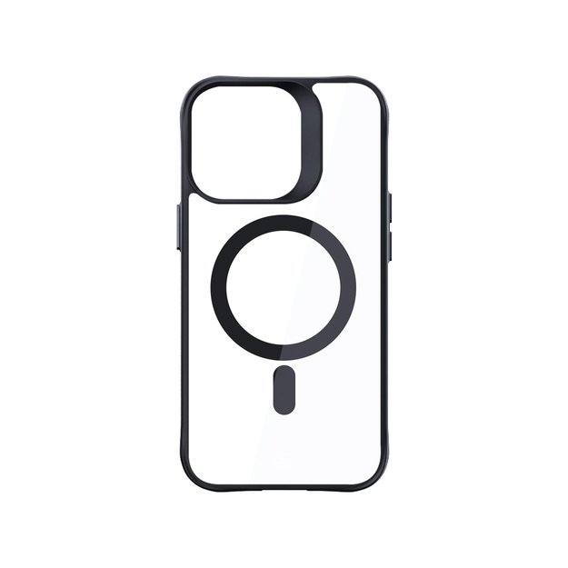 3mk Satin Armor MagCase with MagSafe iPhone 16 Pro Max - Clear with Black Frame 4