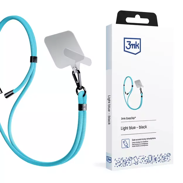 Smartphone Lanyard 3mk EasyClip - Blue