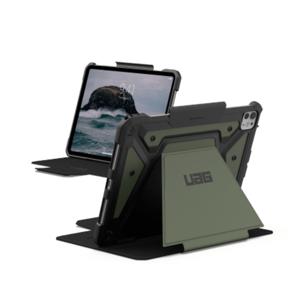 UAG Metropolis SE Case with Stand and Apple Pencil Holder for iPad Pro 11&quot  2024 - Green 1