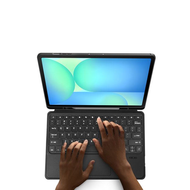 Etui z klawiaturą Dux Ducis (DK series) na Samsung Tab S10 FE+ (Plus) z podświetleniem - czarna 7