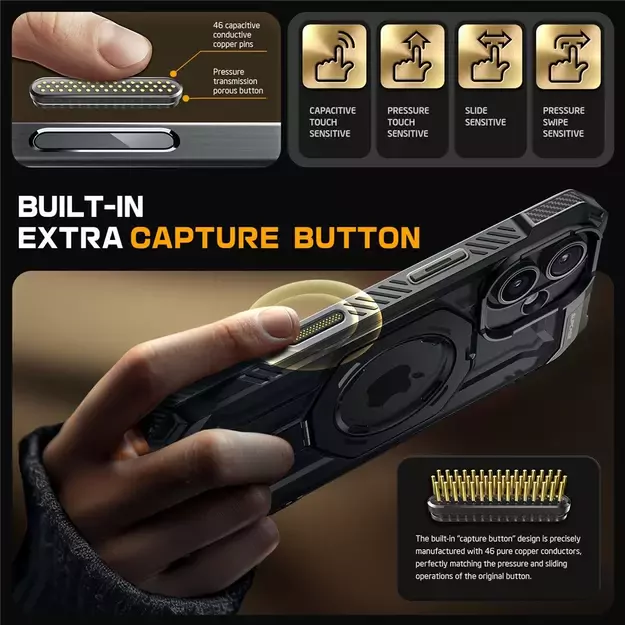 Supcase UB Grip Mag Case with MagSafe for iPhone 16 - Black 12