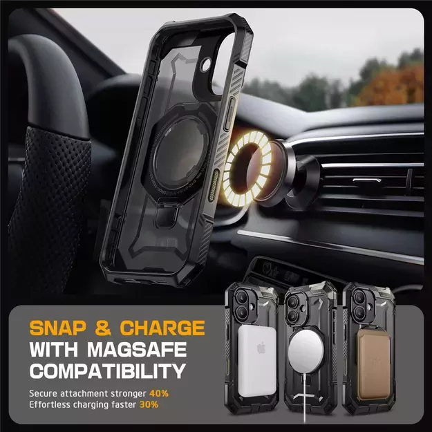 Supcase UB Grip Mag Case with MagSafe for iPhone 16 - Black 15