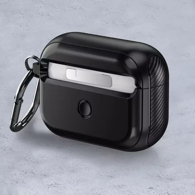 Tech-Protect Defender Hook MagSafe Case with Carabiner for Apple AirPods Pro 1 / 2 - Black 12