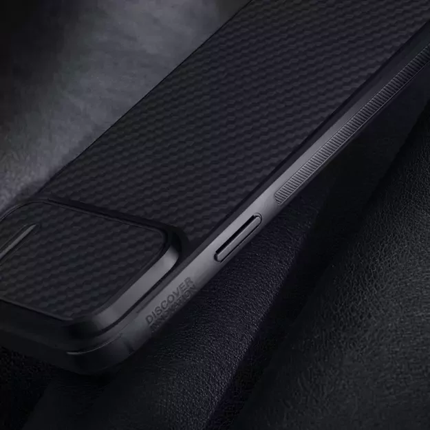 Nillkin Synthetic Fiber S Case iPhone 14 Pro case with camera cover, black 14