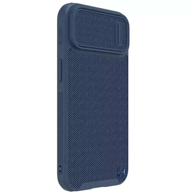 Nillkin Textured S Case for iPhone 14 Plus, armored cover with camera cover, blue 18