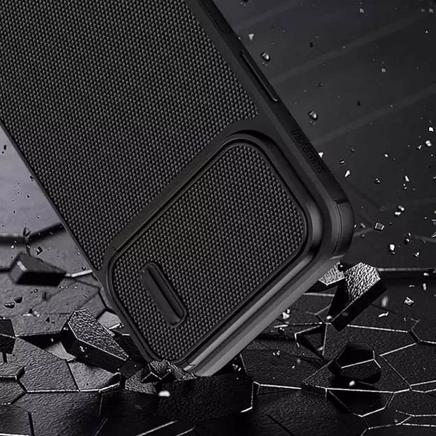 Nillkin Textured S Case for iPhone 14 Plus, armored cover with camera cover, blue 23