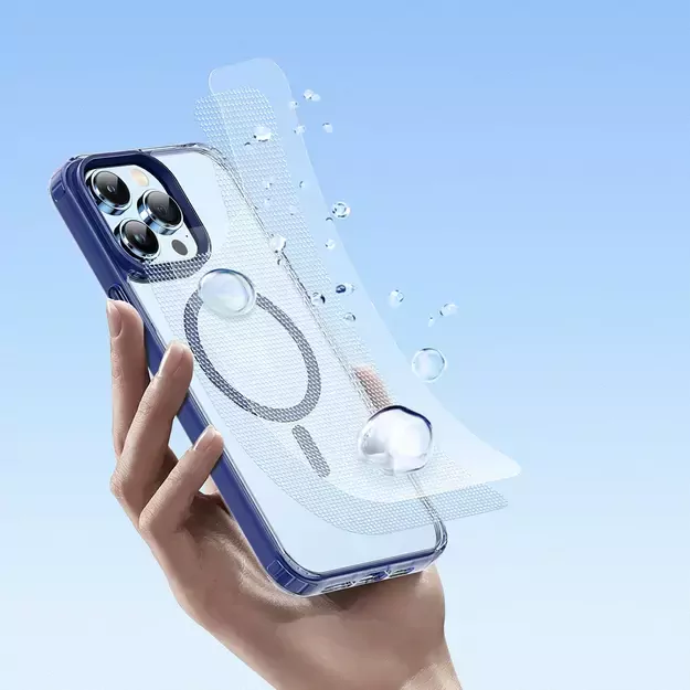 Dux Ducis Clin2 case for iPhone 14 Pro magnetic MagSafe cover blue 7