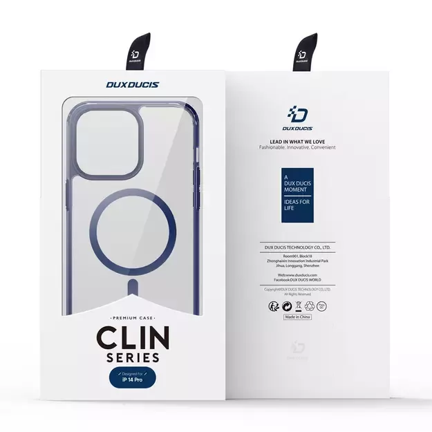 Dux Ducis Clin2 case for iPhone 14 Pro magnetic MagSafe cover blue 4