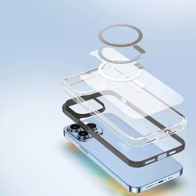 Dux Ducis Clin2 case for iPhone 14 Pro magnetic MagSafe cover blue 5