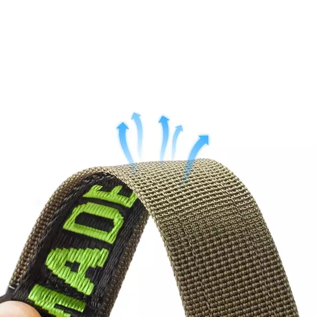 Dux Ducis Strap (Outdoor Version) Apple Watch Ultra Strap, SE, 9, 8, 7, 6, 5, 4, 3, 2, 1 (49, 45, 44, 42 mm) Nylon Band Bracelet Black/Green 3