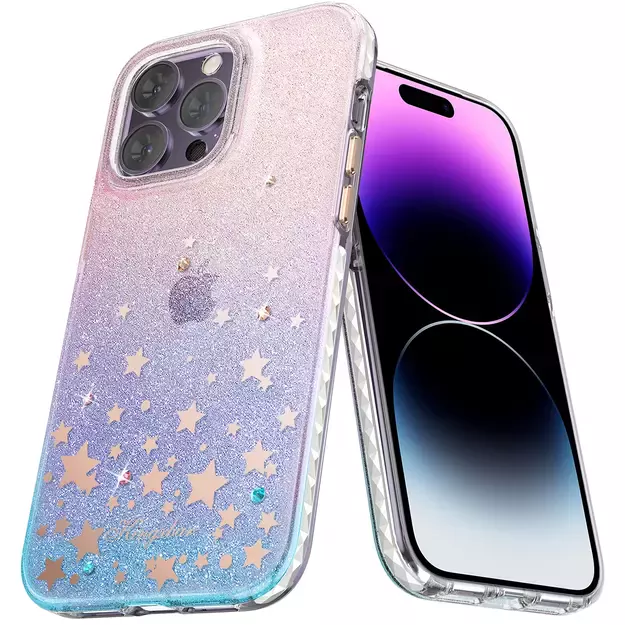 Kingxbar Heart Star Series case for iPhone 14 Plus case with zodiac stars 2
