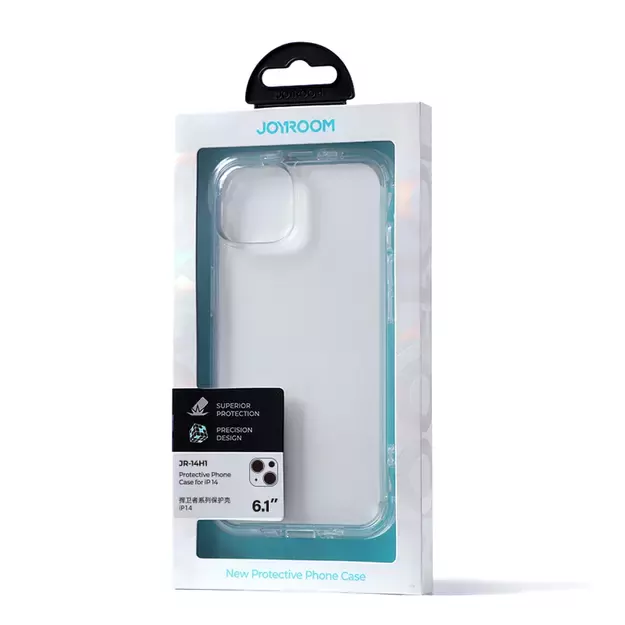 Joyroom Defender Series Case Cover for iPhone 14 Armored Hook Cover Stand Clear (JR-14H1) 4