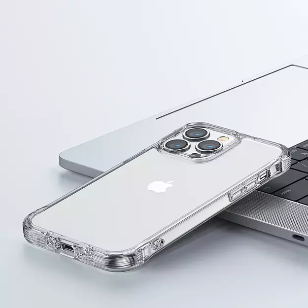 Joyroom Defender Series Case Cover for iPhone 14 Armored Hook Cover Stand Clear (JR-14H1) 6