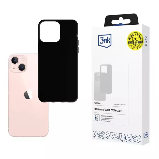 Case for iPhone 14 from the 3mk series Matt Case - black