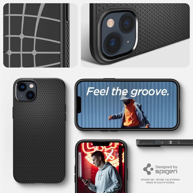Spigen Liquid Air Case for iPhone 14 Plus - Matte Black 17