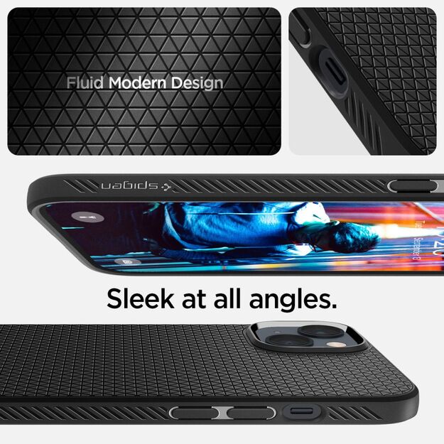 Spigen Liquid Air Case for iPhone 14 Plus - Matte Black 9