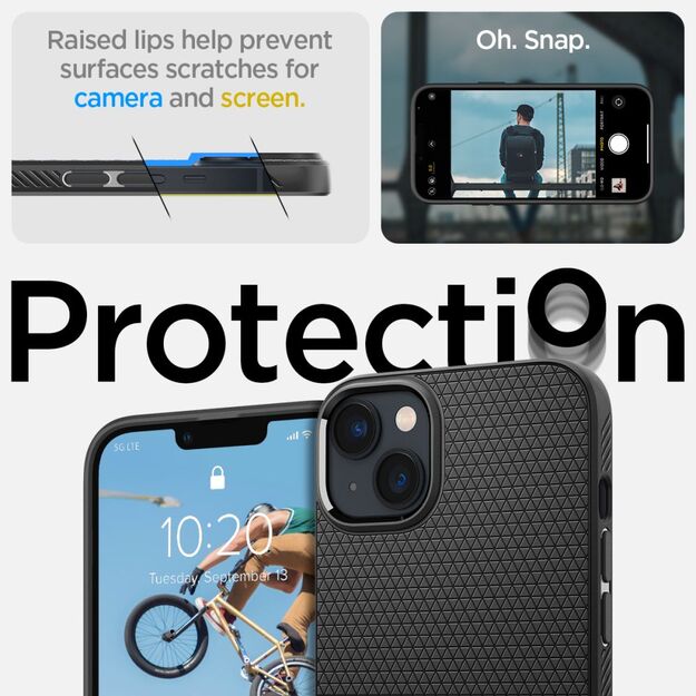 Spigen Liquid Air Case for iPhone 14 Plus - Matte Black 13