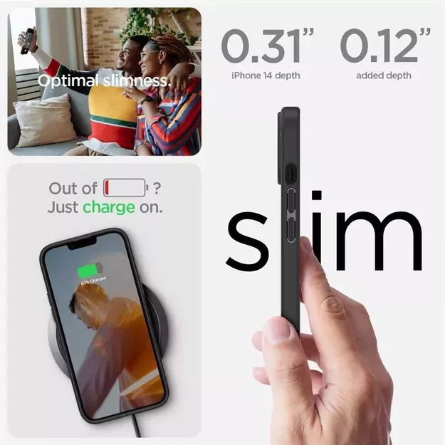 Spigen Ultra Hybrid iPhone 14 Case - Matte Black 24