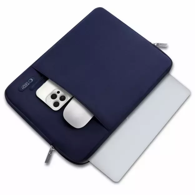 Tech-Protect Sleeve Laptop 13-14 Case - Navy Blue 11