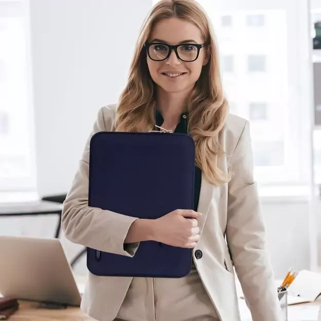 Tech-Protect Sleeve Laptop 13-14 Case - Navy Blue 16