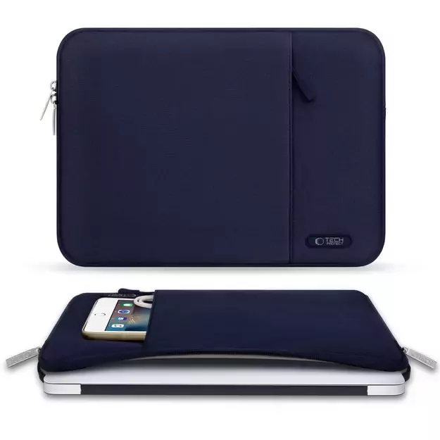 Tech-Protect Sleeve Laptop 13-14 Case - Navy Blue 12