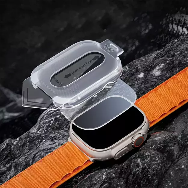 Tech-Protect Supreme Tempered Glass SET 2-PACK for Apple Watch Ultra 1/2 (49MM) - Clear 7