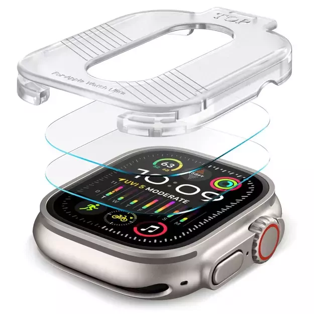 Tech-Protect Supreme Tempered Glass SET 2-PACK for Apple Watch Ultra 1/2 (49MM) - Clear 6