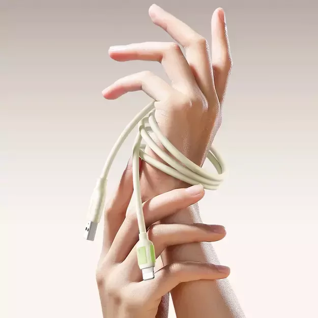 Joyroom S-A53 3A USB-A Cable - Lightning with Fluorescent Tip 2m - Beige 9