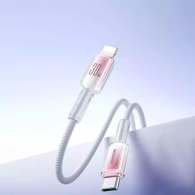 Joyroom S-A42 Crystal-Clear Series 30W USB-C - Lightning cable 1.2m - white 21
