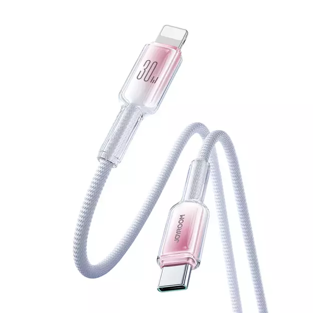 Joyroom S-A42 Crystal-Clear Series 30W USB-C - Lightning cable 1.2m - white 15