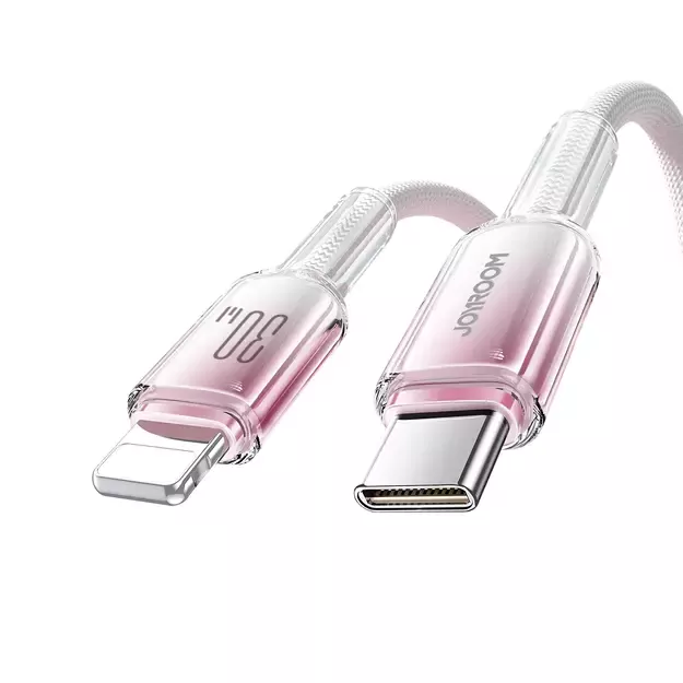Joyroom S-A42 Crystal-Clear Series 30W USB-C - Lightning cable 1.2m - white 14