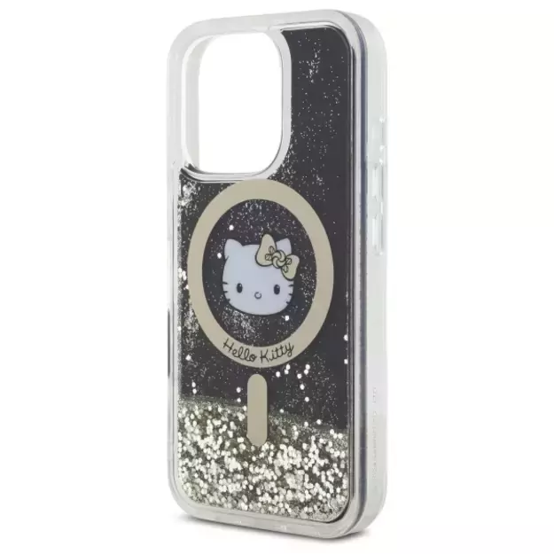 Hello Kitty Liquid Glitter Fever MagSafe Case for iPhone 16 Pro Max - Gold 12