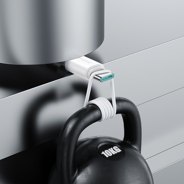 Joyroom Long-Lasting Series A9 USB-A / USB-C 3A cable 2m - white 7
